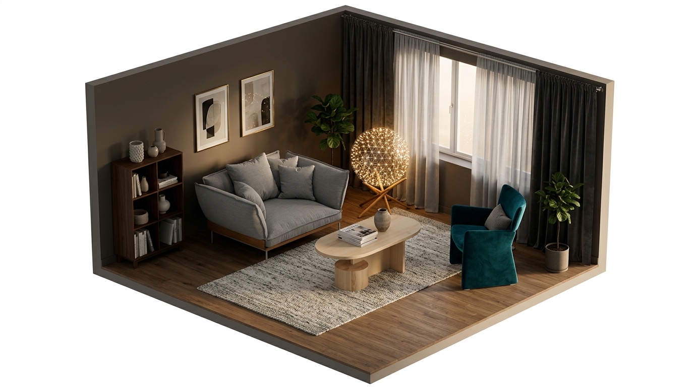 Favorites med Fogia Jord - Fåtölj, Massproductions Crown Easy Chair, Kasthall Greta matta 90x240 cm, Marble 802, Moooi