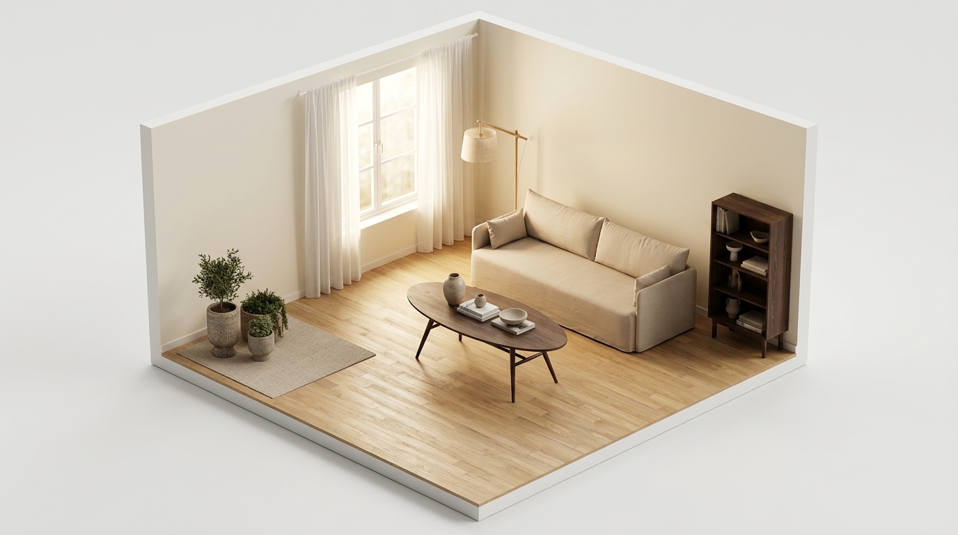 min vardagsrum med Torkelson Löderup Soffbord 140x70 cm, Audo Copenhagen Offset soffa 3-sits, Logan Jasmine