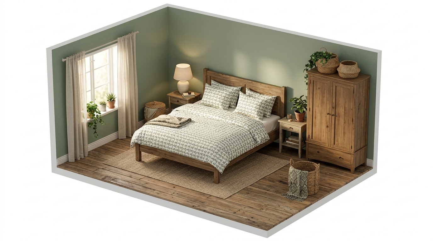 Sateen Holly Haven med Lexington Holly Printed Cotton Sateen bäddset, 2x50x60 cm, 220x220 cm